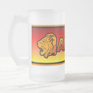 Afrika-Tasse - wählen Sie Art u. Farbe Mattglas Bierglas