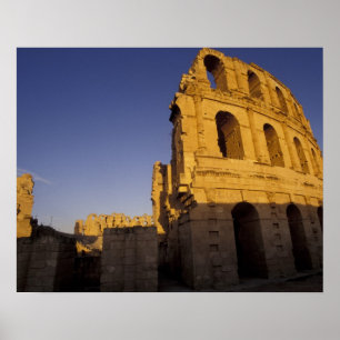 Afrika, Tunesien, El Jem. Ruinen eines römischen Poster