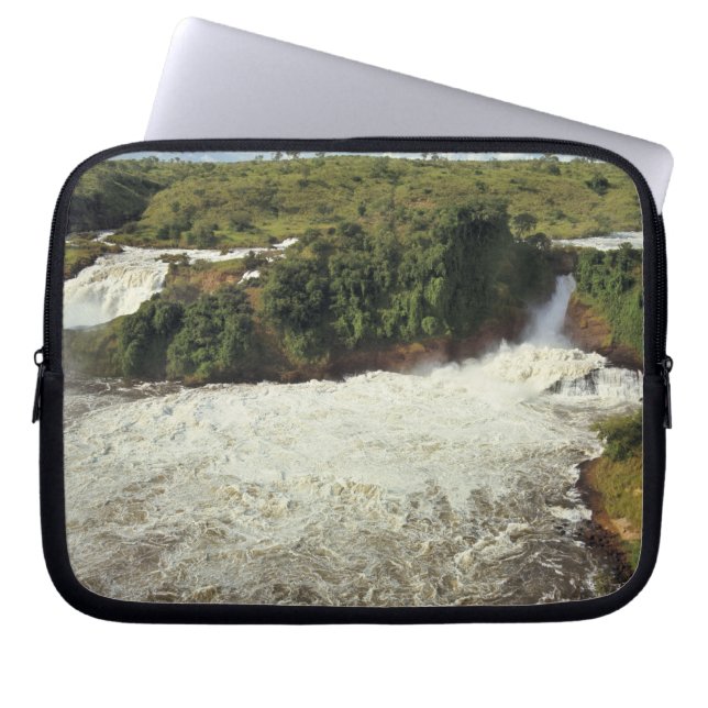 Afrika, Uganda, Murchison Falls NP. Der schaumige Laptopschutzhülle (Vorderseite)