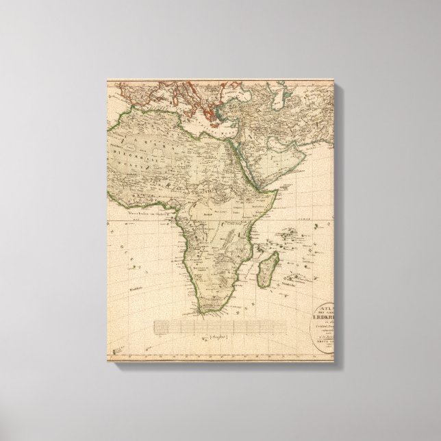Afrika und Asien Leinwanddruck (Vorderseite)