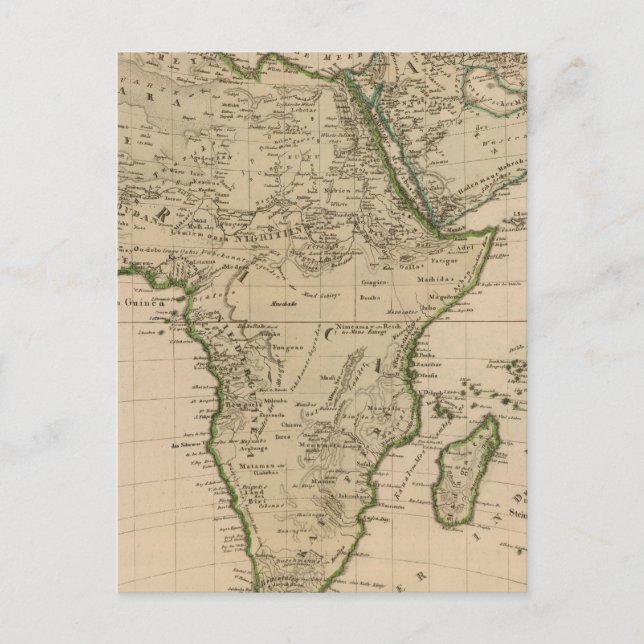 Afrika und Asien Postkarte (Vorderseite)
