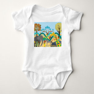 Afrika und Evolution Baby Strampler