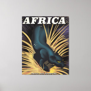 Afrika Vintage-Reiseplakatdruck Leinwanddruck