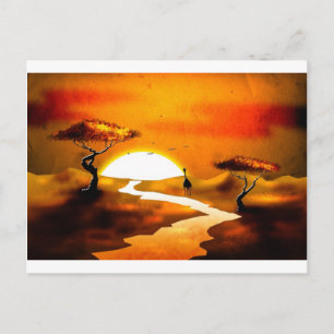Afrika - Vintage Stilgeschenke 13 Postkarte