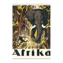 Afrika Vintage Travel Poster