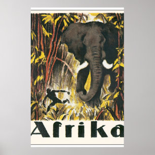 Afrika Vintages Reise-Plakat Poster