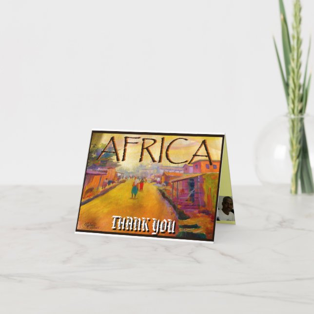 AFRIKA VON MOJISOLA A GBADAMOSI OKUBULE DANKESKARTE (Vorderseite)