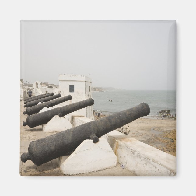 Afrika, Westafrika, Ghana, Elmina Kanonenkarte Magnet (Vorne)