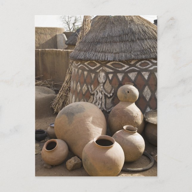 Afrika, Westafrika, Ghana, Sirigu. handgefertigt Postkarte (Vorderseite)