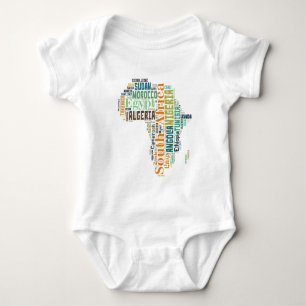 Afrika Wortkunst Baby Strampler