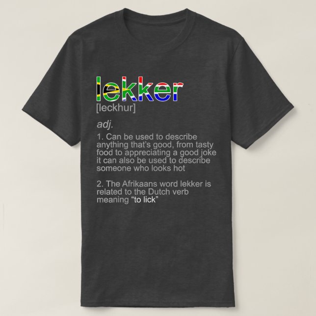 Afrikaan - Begriffsbestimmung für Südafrika in der T-Shirt (Design vorne)