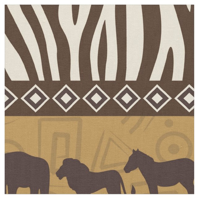 Afrikan Safari-Gewebe Stoff (Nahaufnahme)