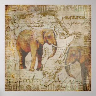 Afrikaner Elephants.jpg Poster