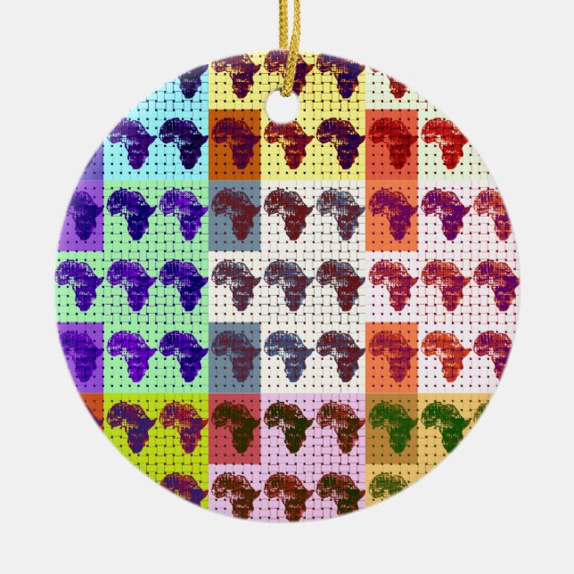 Afrikaner Keramik Ornament (Vorne)