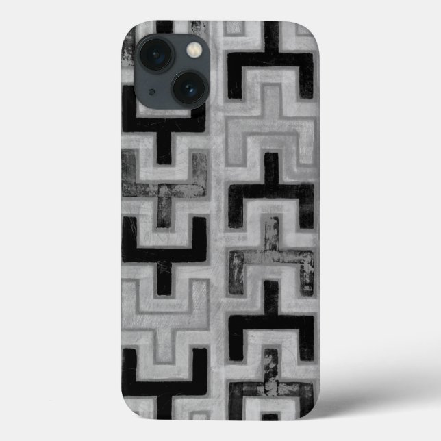Afrikaner Mudcloth Gewebe mit geometrischen Case-Mate iPhone Hülle (Rückseite)