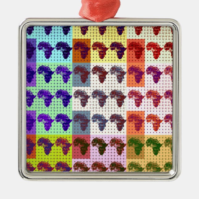 Afrikaner Ornament Aus Metall (Vorne)