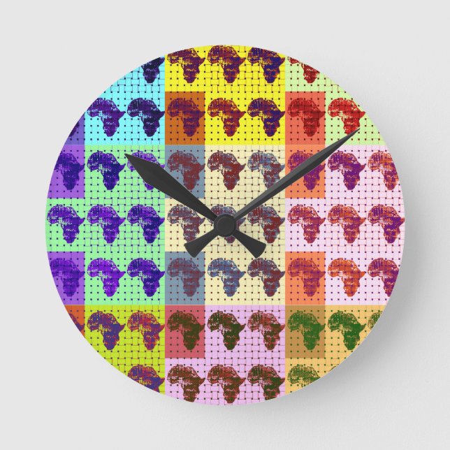Afrikaner Runde Wanduhr (Vorderseite)