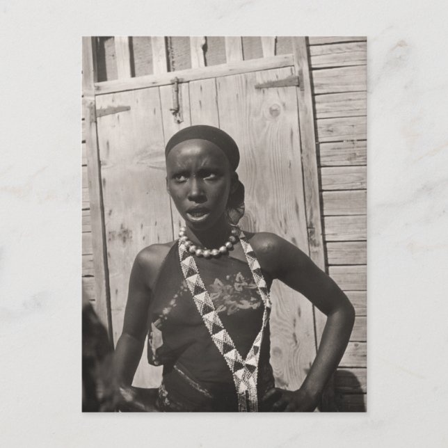 Afrikanerin Postkarte (Vorderseite)