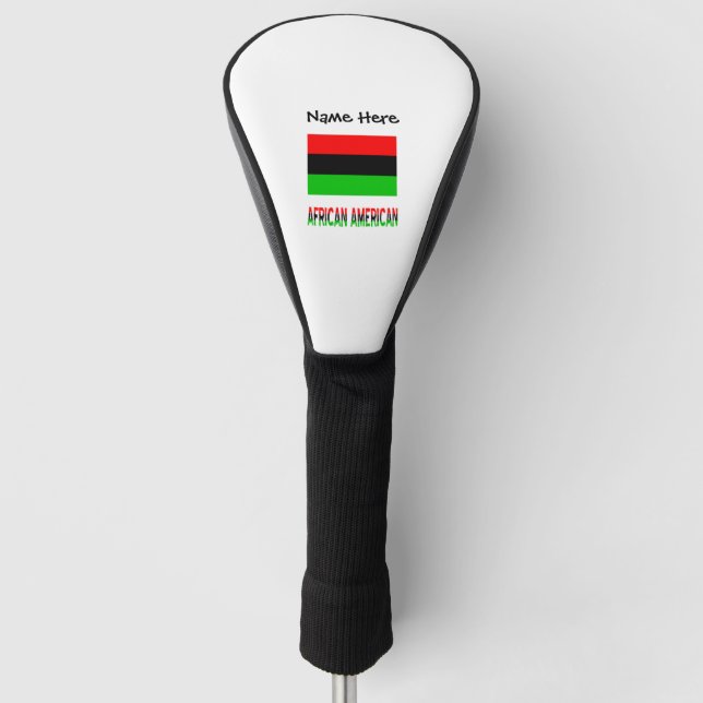 Afrikanisch-afrikanische Diaspora-Flagge personali Golf Headcover (Vorderseite)