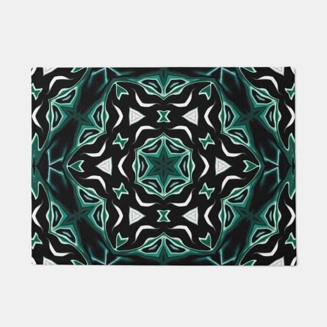 Afrikanisch-afrikanisches Muster kaleidoscope Fußmatte (Vorderseite)