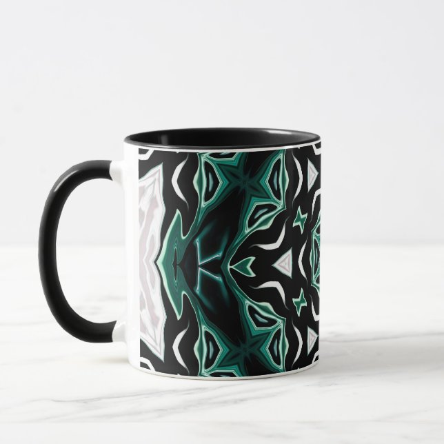 Afrikanisch-afrikanisches Muster kaleidoscope Tasse (Links)