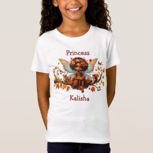 Afrikanisch-Amerikanerin Woodland Princess Fairy T-Shirt
