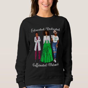 Afrikanisch-amerikanisch ausgebildet, koffeiniert sweatshirt