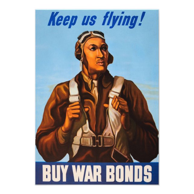 Afrikanisch-amerikanische Aviatoren kämpfen Pilote Fotodruck (Vorne)