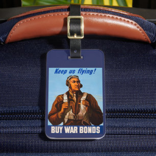 Afrikanisch-amerikanische Aviatoren kämpfen Pilote Gepäckanhänger