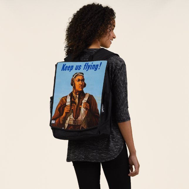 Afrikanisch-amerikanische Aviatoren kämpfen Pilote Rucksack (Ausgewaschen)