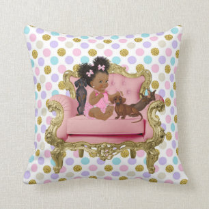 Afrikanisch-Amerikanische Baby-Dackel-Pillow Kissen