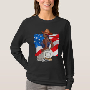Afrikanisch-amerikanische Braids am 4. Juli schwar T-Shirt