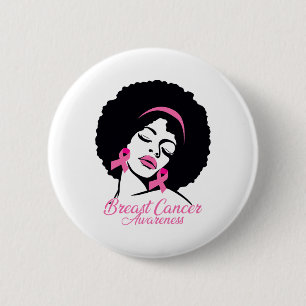 Afrikanisch-amerikanische Brustkrebserkrankung Sch Button