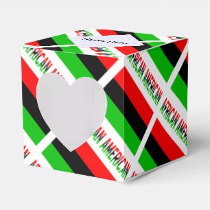 Afrikanisch-Amerikanische Diaspora Flag Black Pers Geschenkschachtel