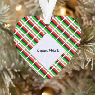 Afrikanisch-Amerikanische Diaspora Flag Black Pers Ornament