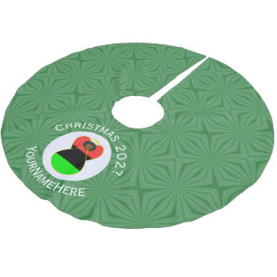 Afrikanisch-Amerikanische Engel-Weihnachtsfahne Pe Polyester Weihnachtsbaumdecke