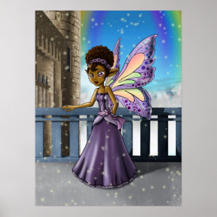Afrikanisch-Amerikanische Fairy Poster