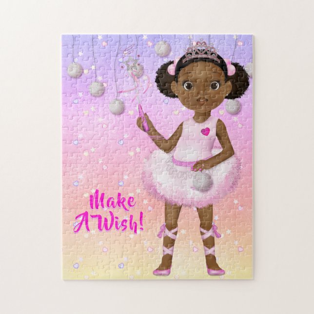 Afrikanisch-Amerikanische Fairy Princess Ballerina Puzzle (Vertikal)