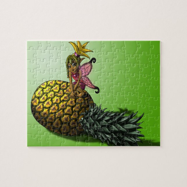 Afrikanisch-Amerikanische Fairy und Ananas Puzzle (Horizontal)