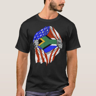 Afrikanisch-amerikanische Flaggen Schwarze Geschic T-Shirt