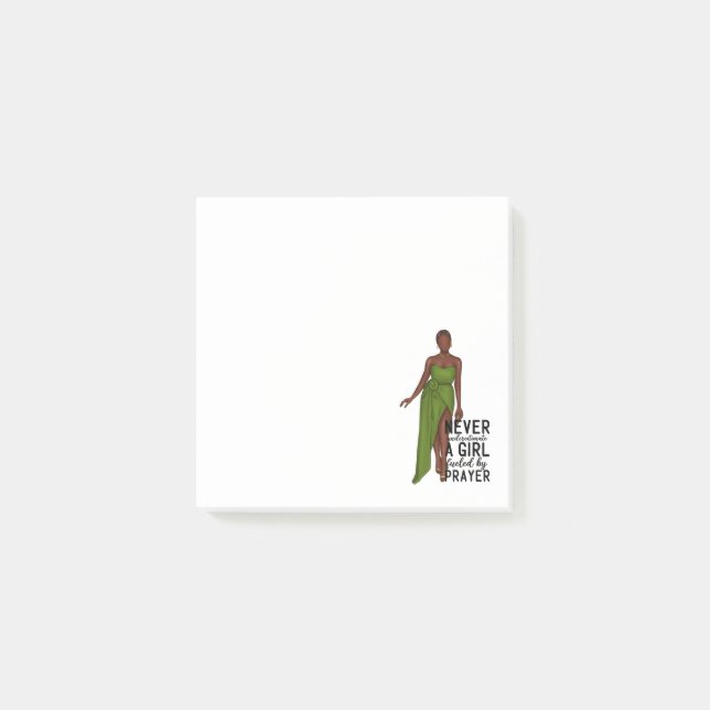 Afrikanisch-amerikanische Frau inspirierende Post- Post-it Klebezettel (Vorderseite)