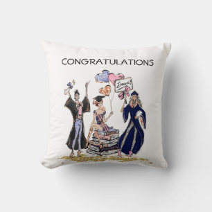 Afrikanisch-amerikanische Freunde Abschluss Throw Kissen