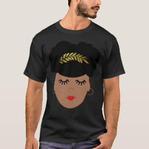 Afrikanisch-Amerikanische Göttliche Königin mit Af T-Shirt