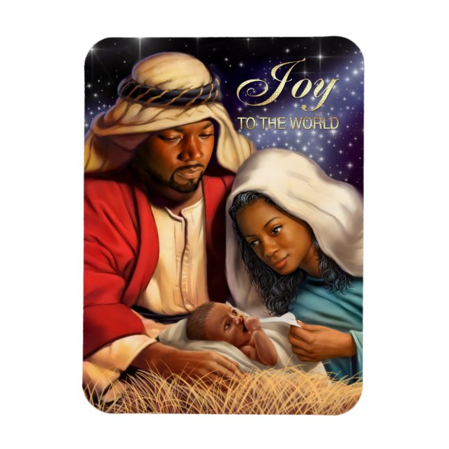 Afrikanisch-Amerikanische Heilige Weihnachtsmagnet Magnet (Vertikal)