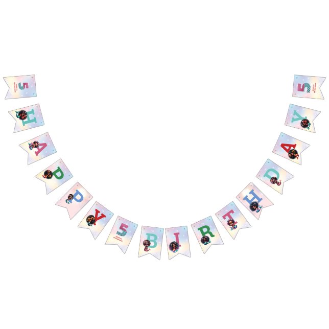 Afrikanisch-Amerikanische Meerjungfrau 5. Geburtst Wimpelkette (Alle)