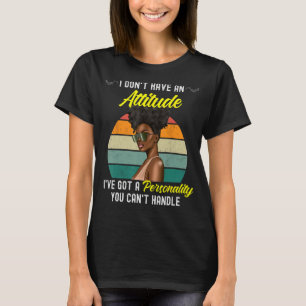Afrikanisch-Amerikanische Melanin Queen Black Afro T-Shirt