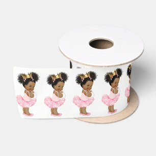 Afrikanisch-Amerikanische Prinzessin Baby Dusche R Satinband