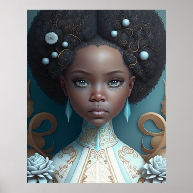 Afrikanisch-amerikanische Prinzessin, Black Queen  Poster (Vorne)
