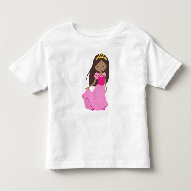 Afrikanisch-Amerikanische Prinzessin, Königin, Kro Kleinkind T-shirt (Vorderseite)