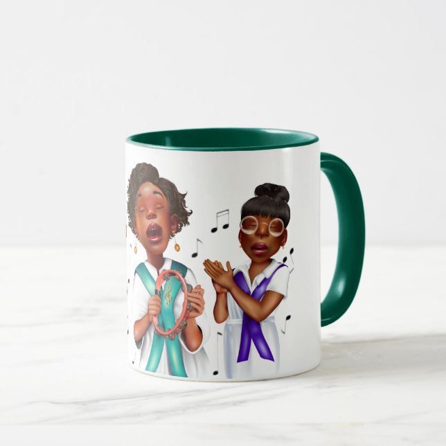 Afrikanisch-amerikanische Sänger Tasse (VorderseiteRechts)